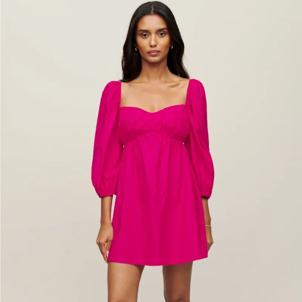 Reformation Farley Fuchsia Mini Dress